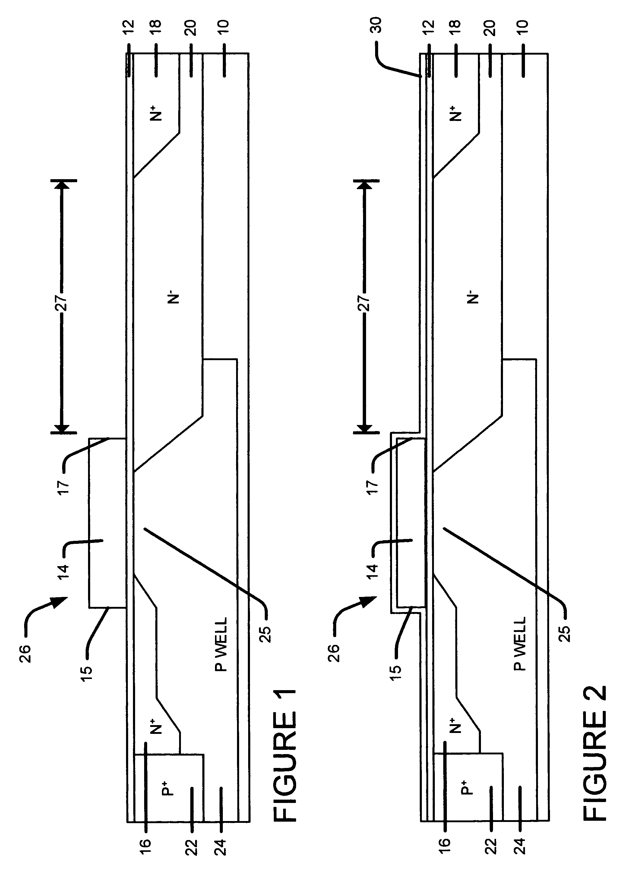 LDMOS using a combination of enhanced dielectric stress layer and dummy gates