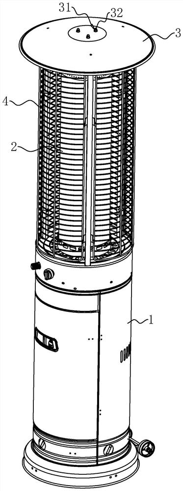 Glass tube heating furnace and control method thereof