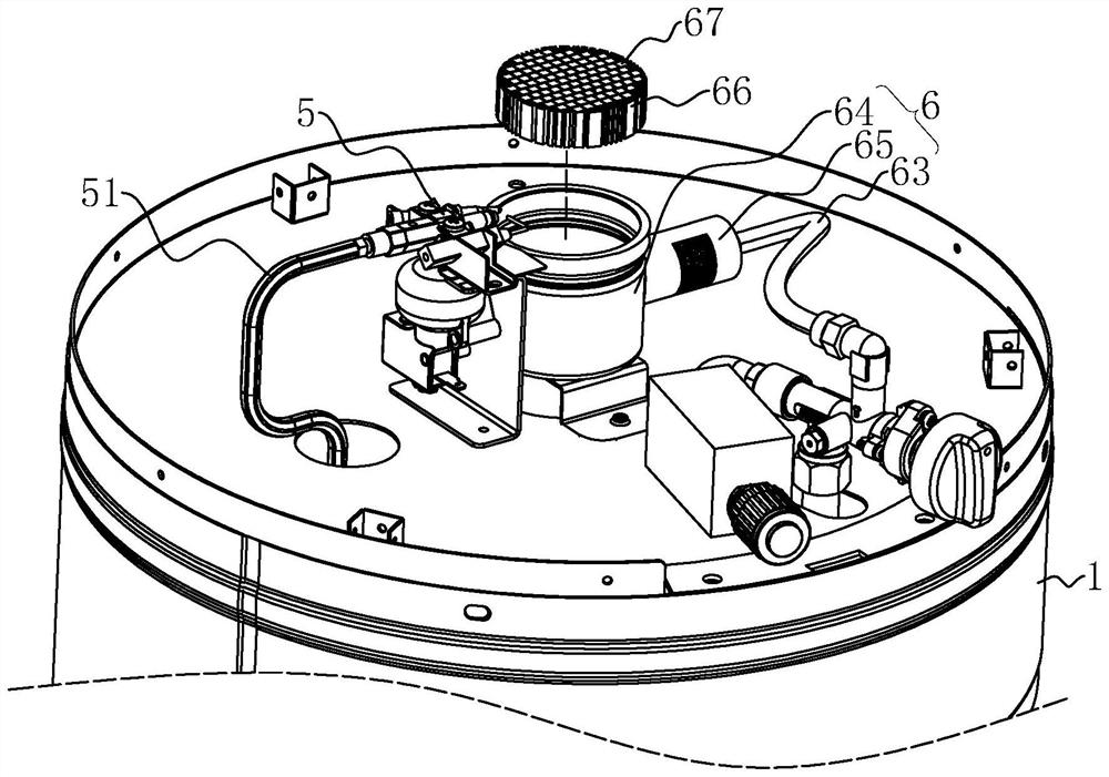 Glass tube heating furnace and control method thereof