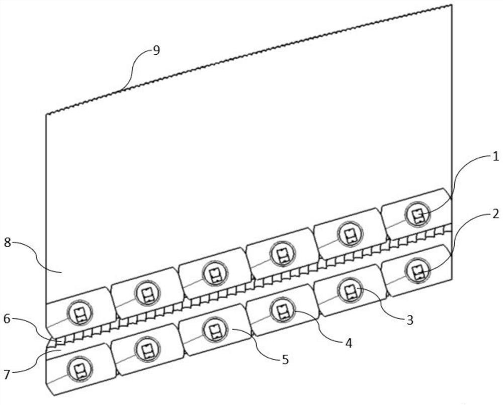 Modeling-following double-function multiplexing thick-wall part optical system and vehicle lamp