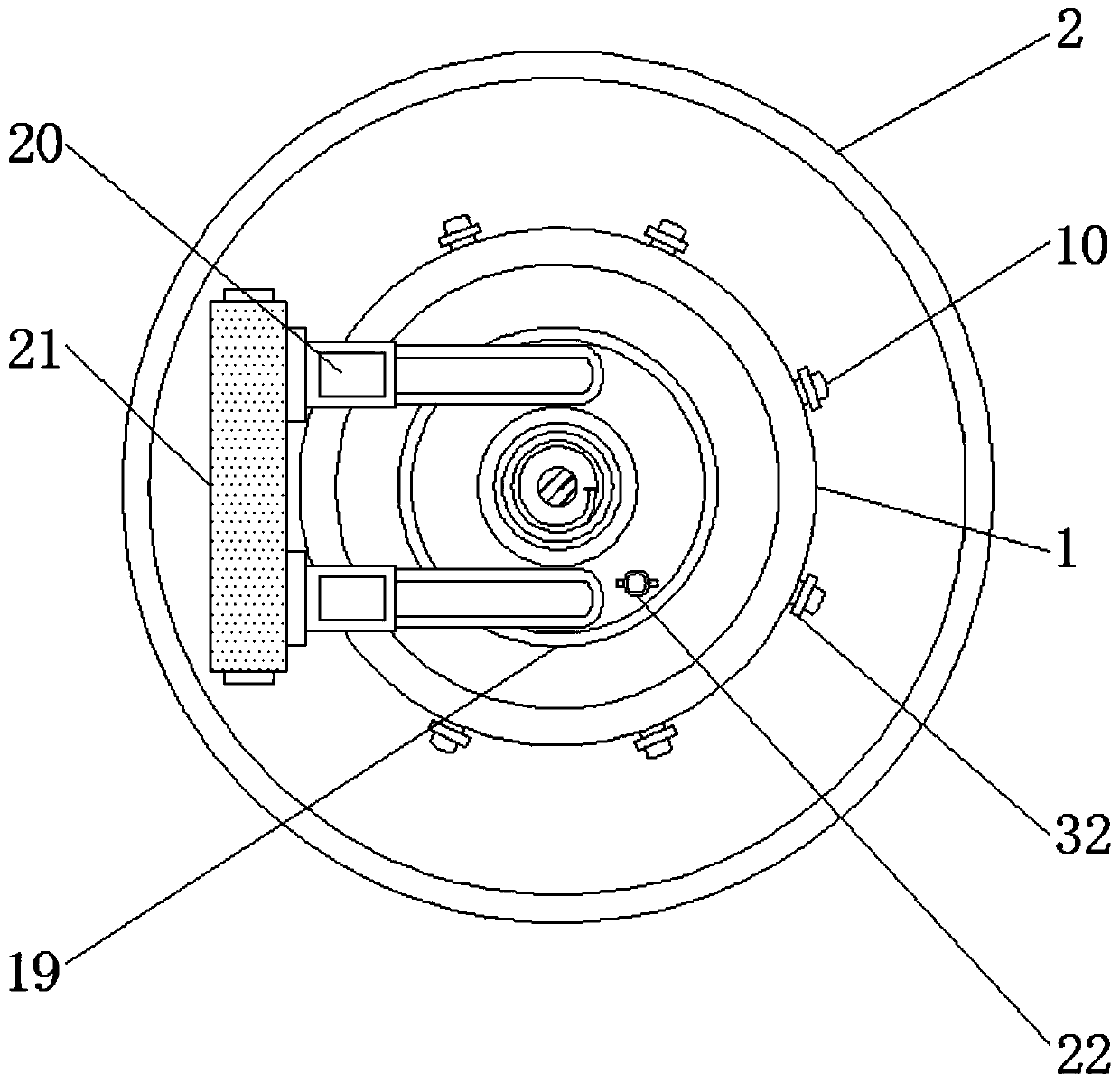 A drinking water device for pigs in a pig house