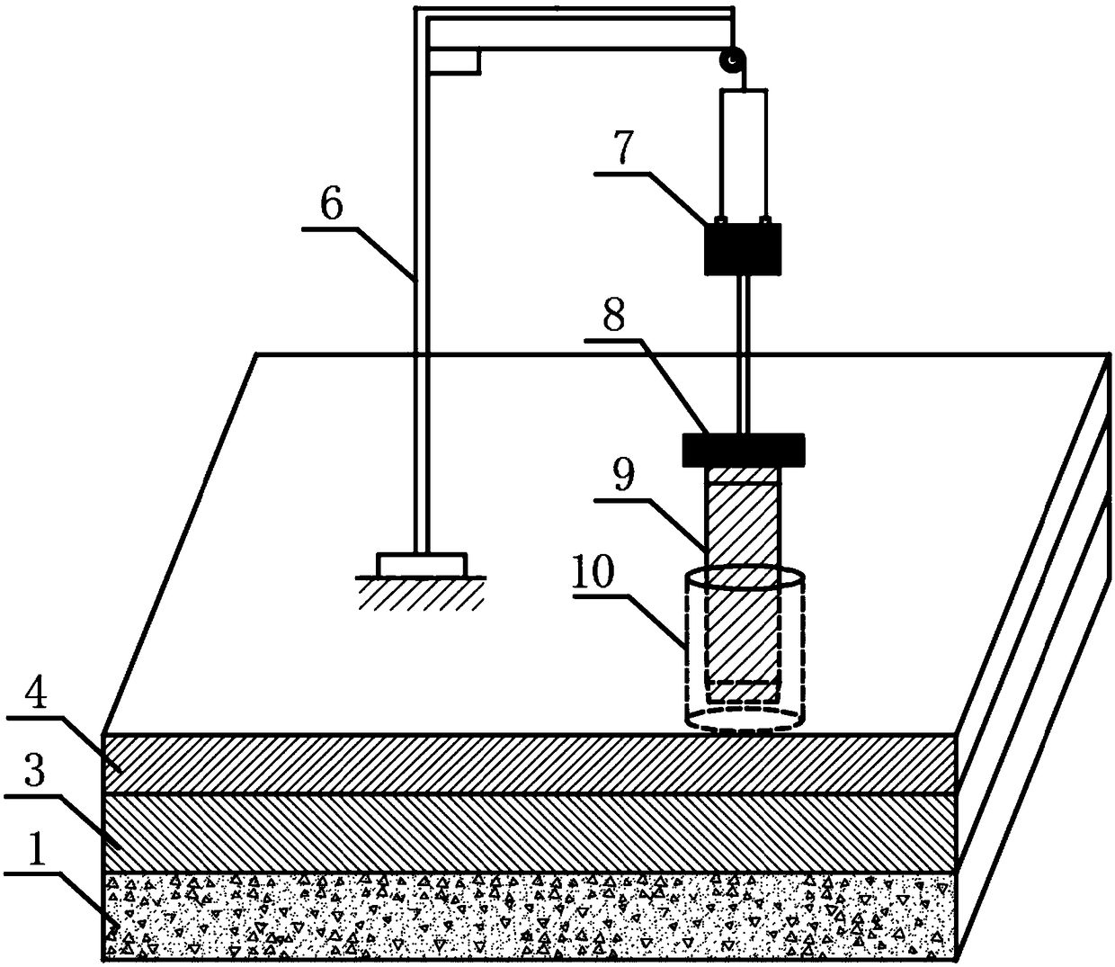 A method for vertical sampling of high-speed railway ballastless track subgrade soil