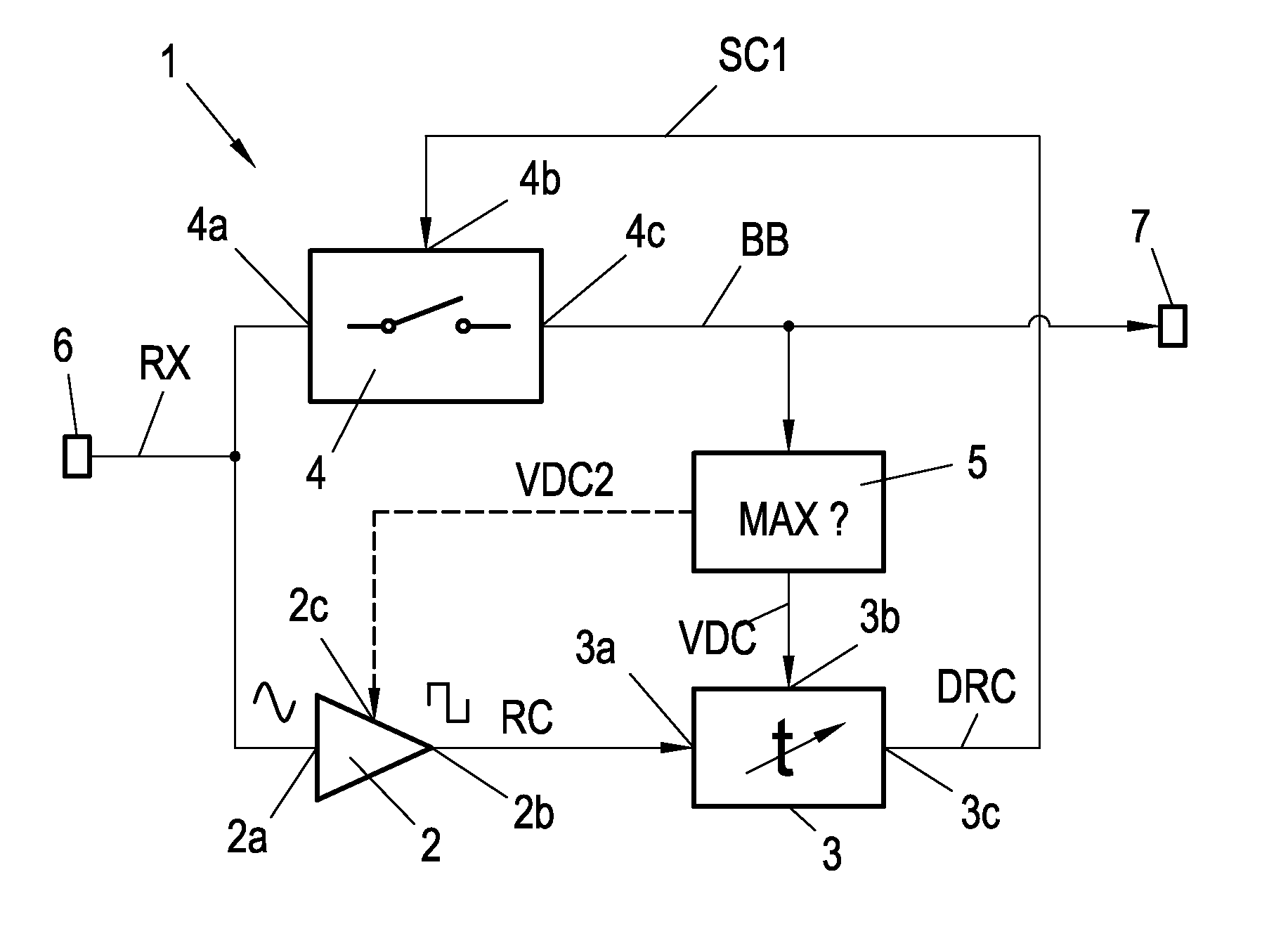 Demodulation circuit for ASK coded or amplitude modulated signals as wells as NFC and RFID devices comprising the same