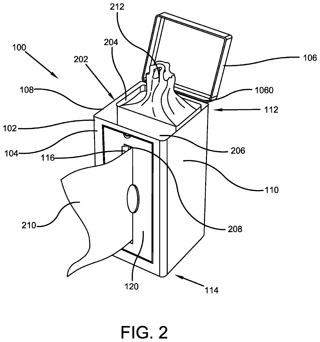 Integrated Wet Wipe and Disposal Bag Dispenser Unit