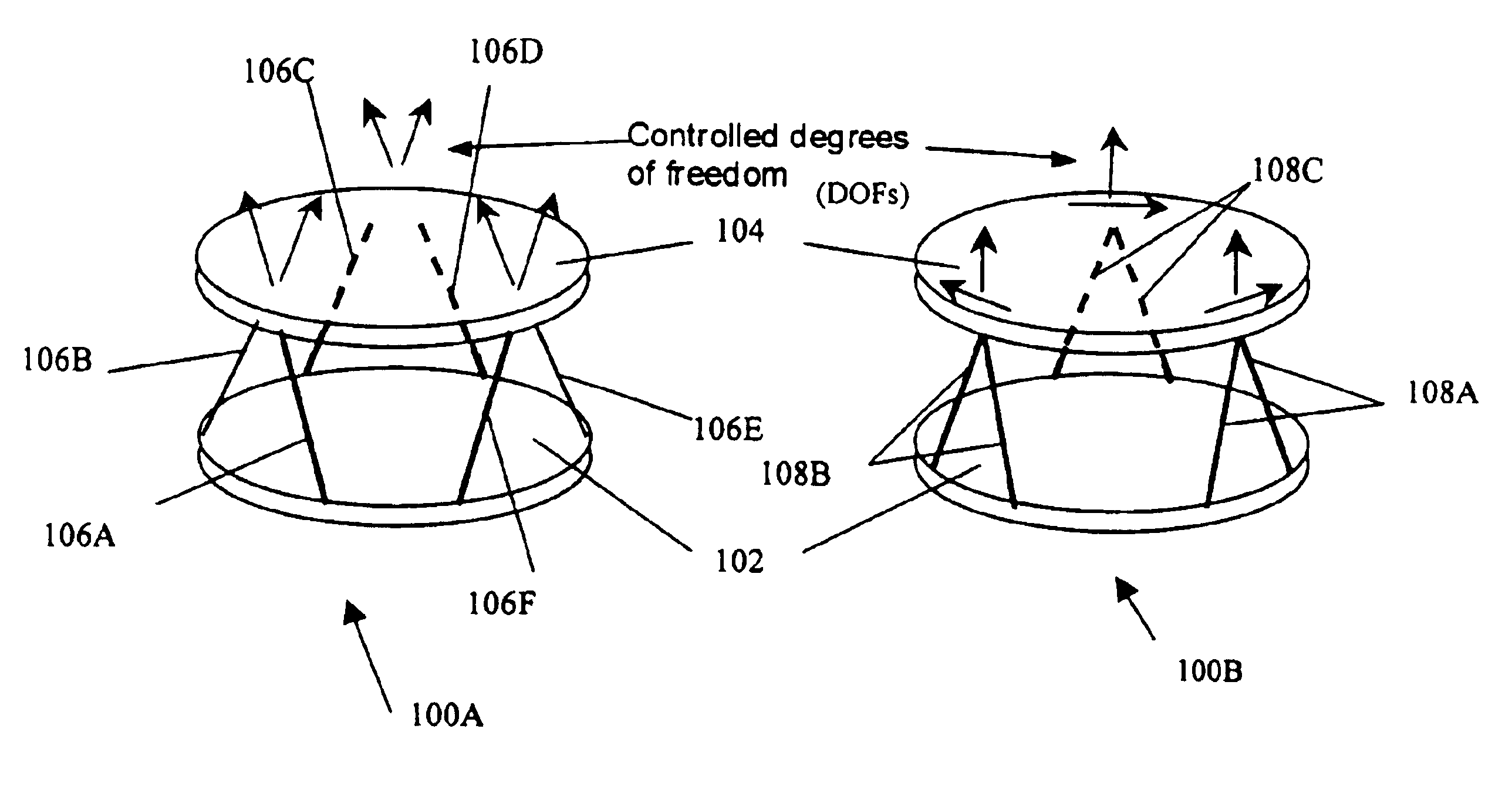 Base, payload and connecting structure and methods of making the same