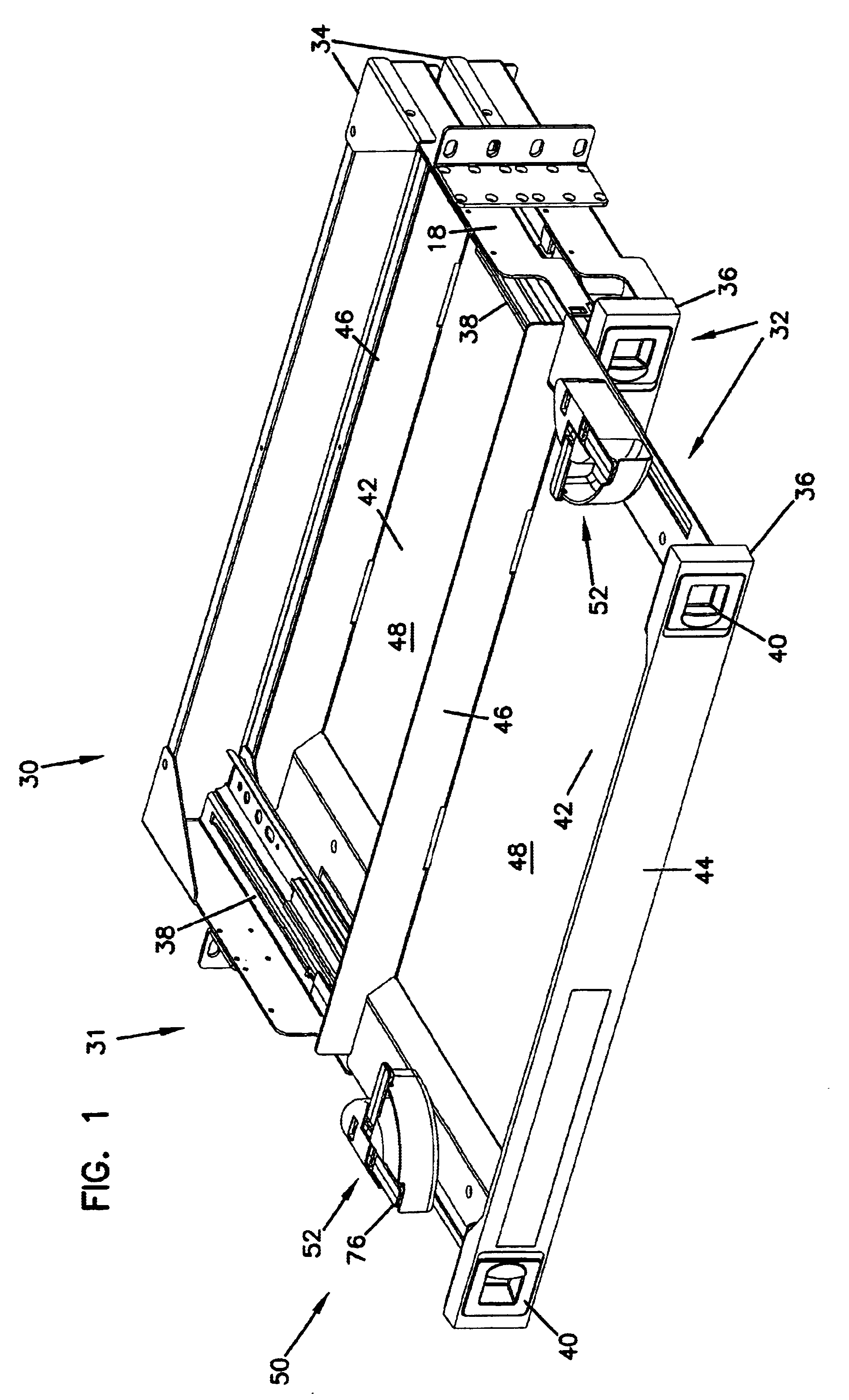 Rotating radius limiter for cable management panel and methods