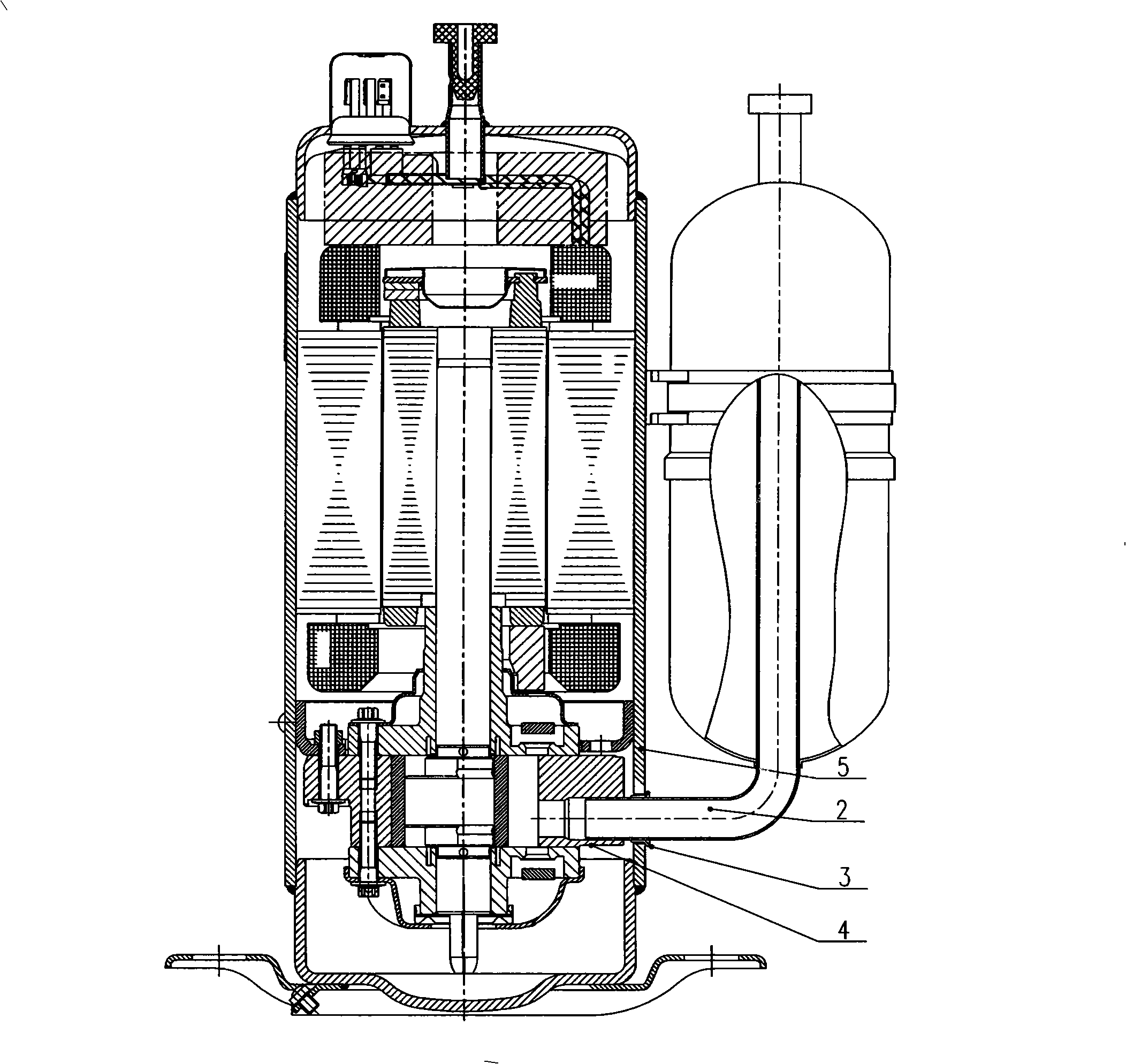 Suction duct of air conditioner compressor and fabricating and connecting method thereof