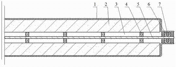 Double-vacuum-layer metal vacuum composite plate with edge sealed by seal strip and manufacturing method thereof