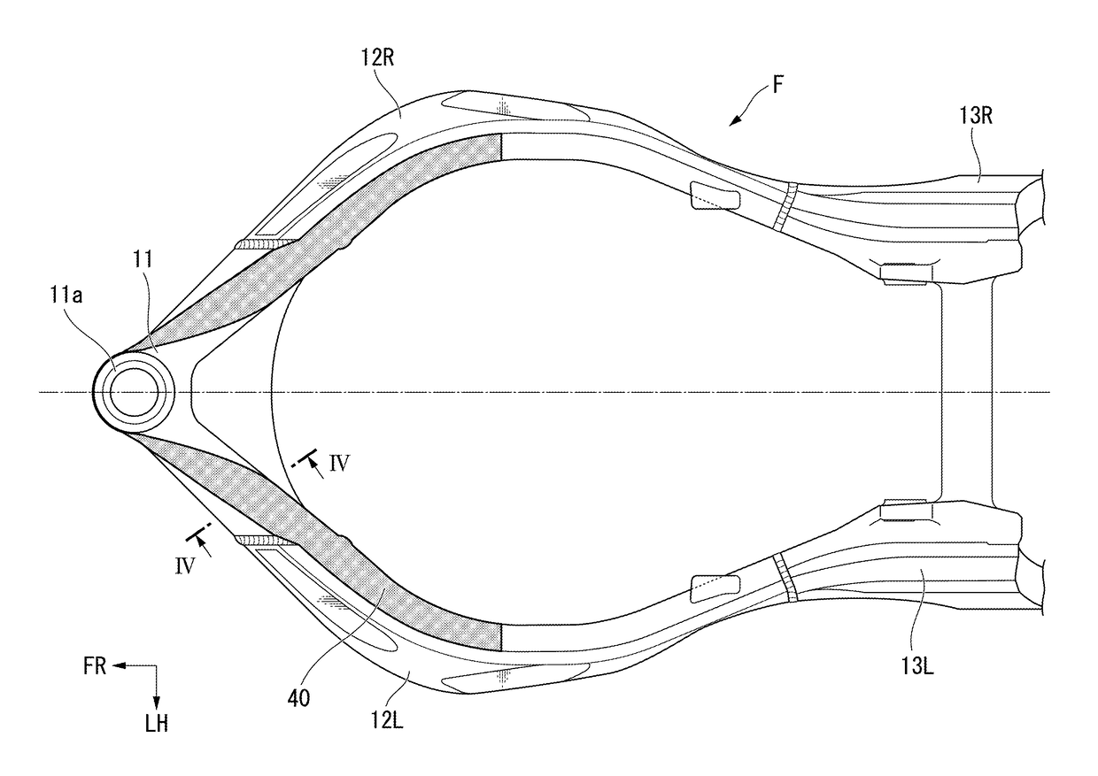 Vehicle body frame structure for saddle riding vehicle