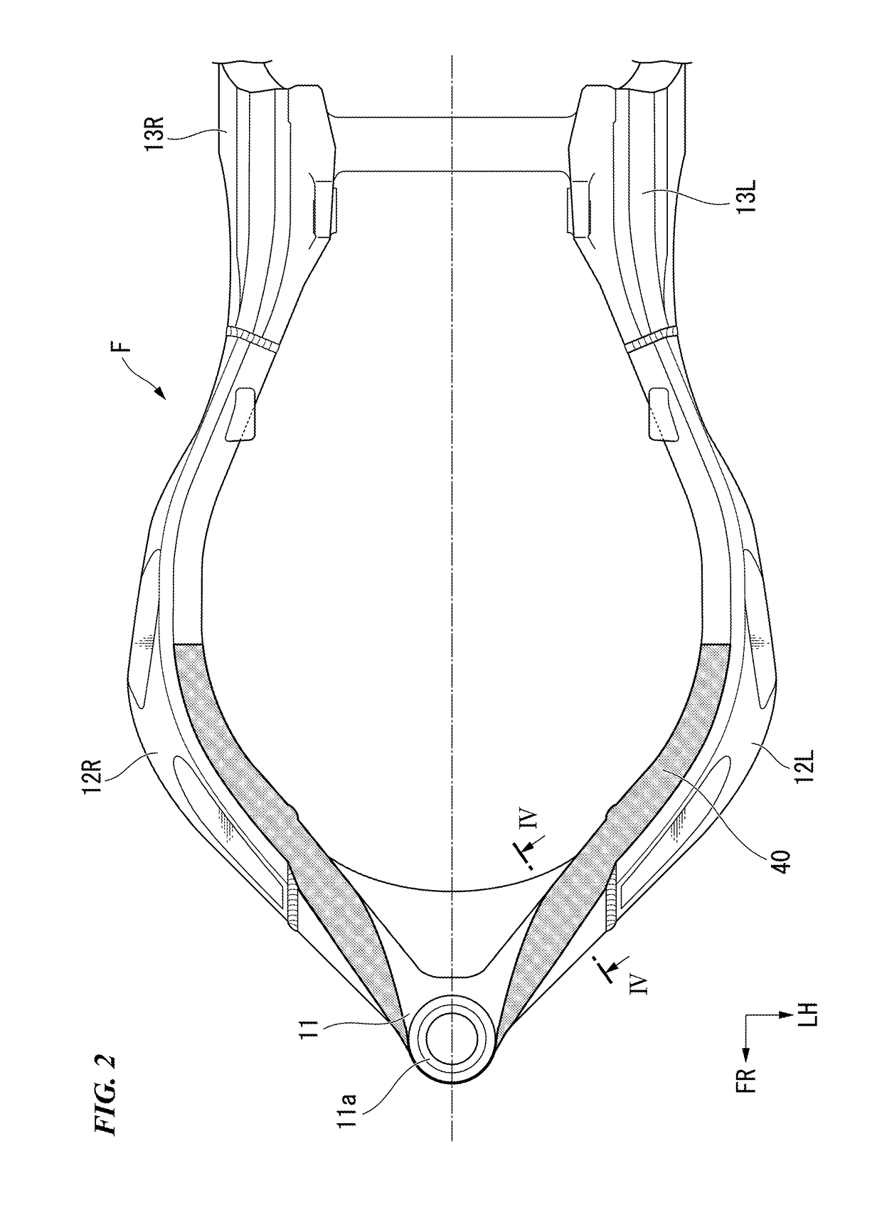 Vehicle body frame structure for saddle riding vehicle