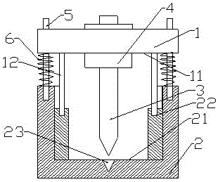 Injection mould with positioning function