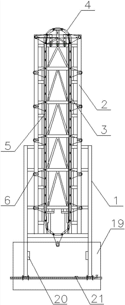 Three-dimensional mechanical parking device structure and outer rail driving device