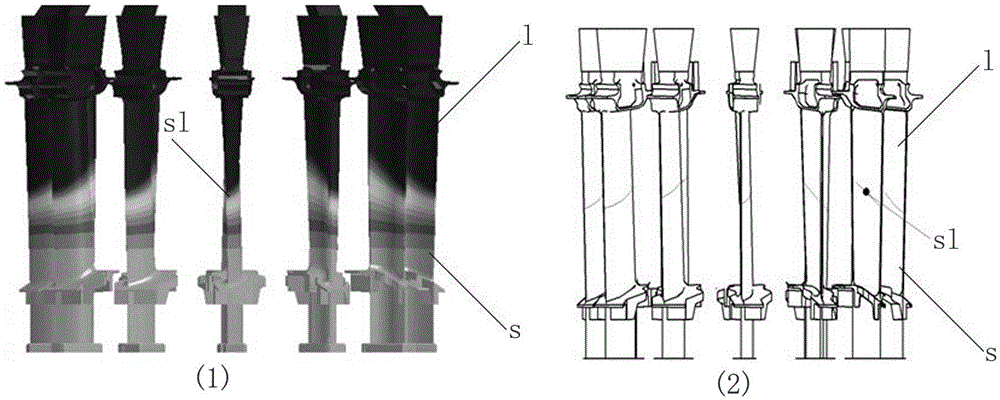 Design method of internal baffle for directional solidification blade casting system