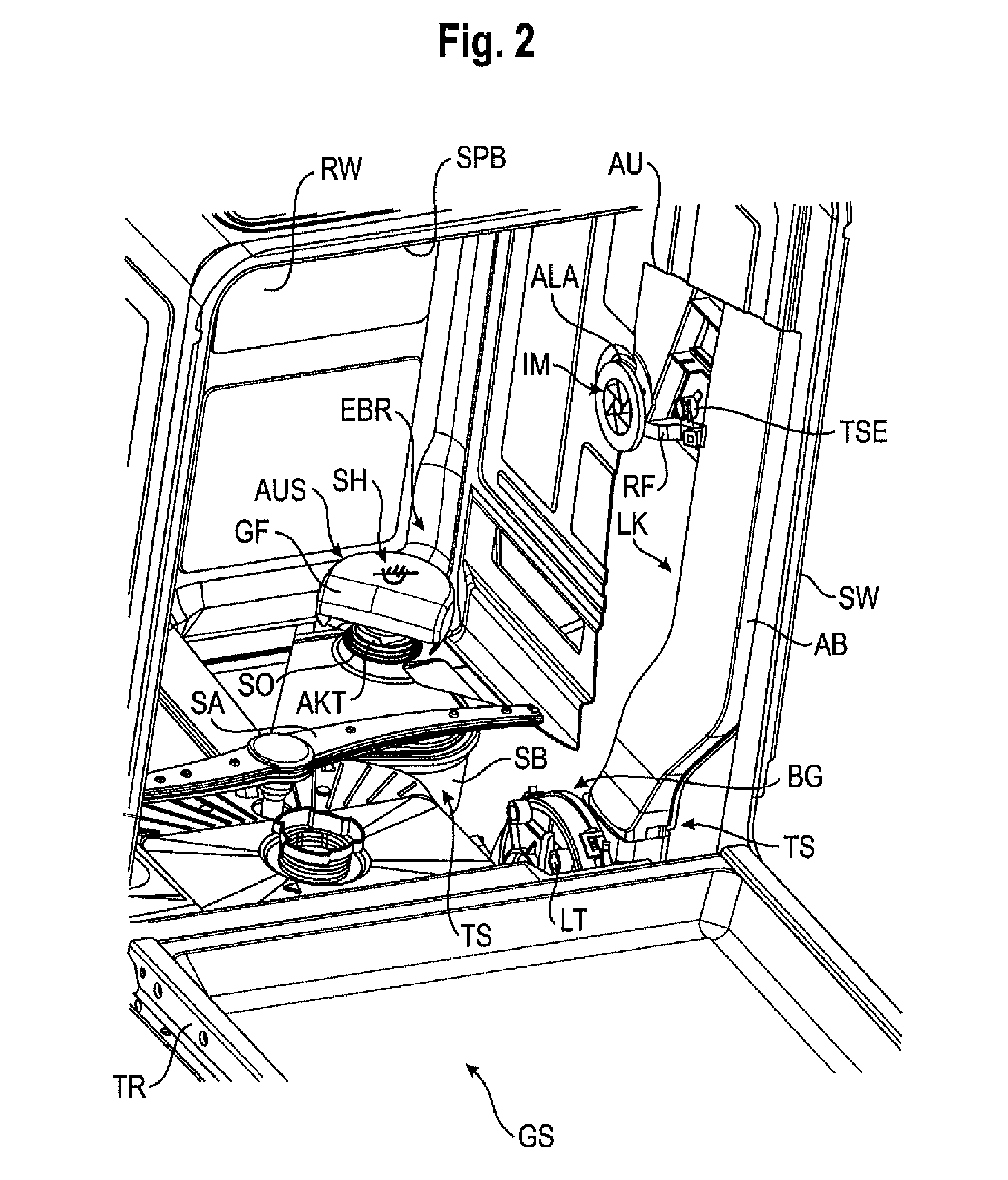 Dishwasher with sorption drying device