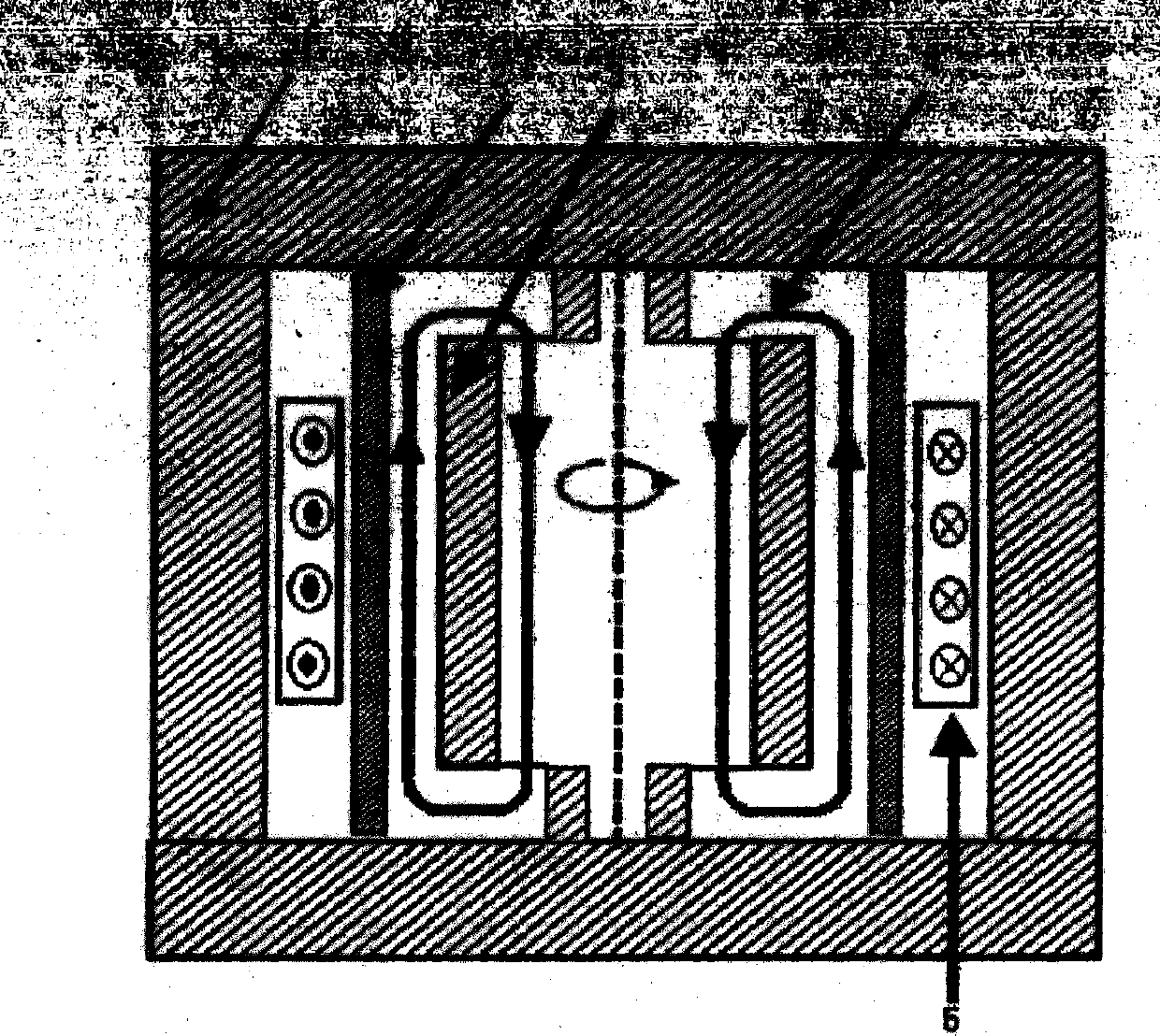 Vertical double-excitation controllable electric reactor