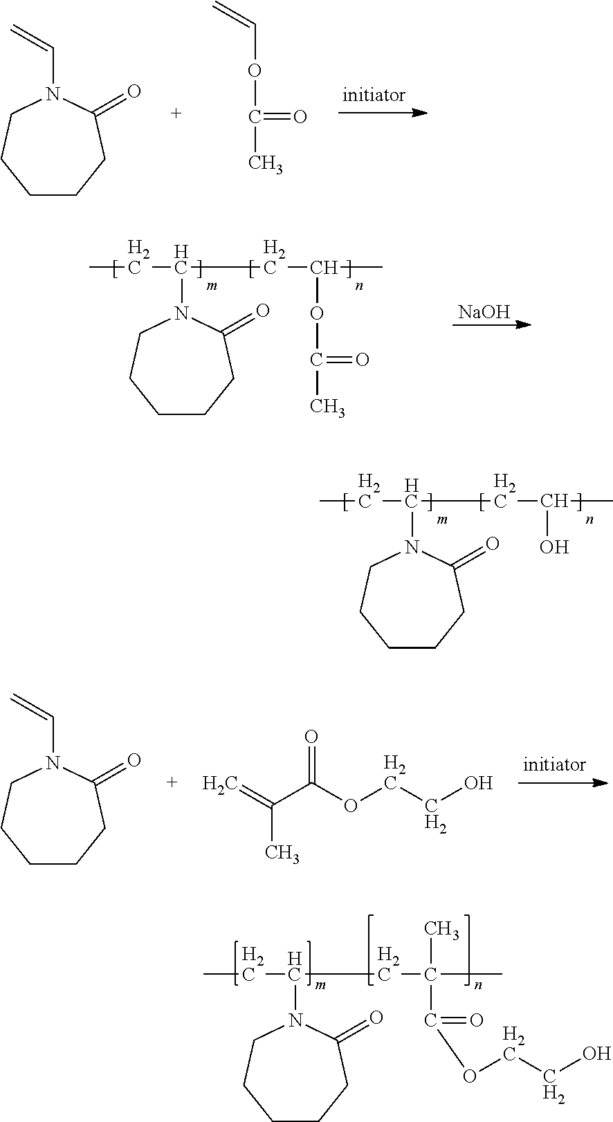 Polymers Having N-Vinyl Amide And Hydroxyl Moieties, Their Compositions And The Uses Thereof