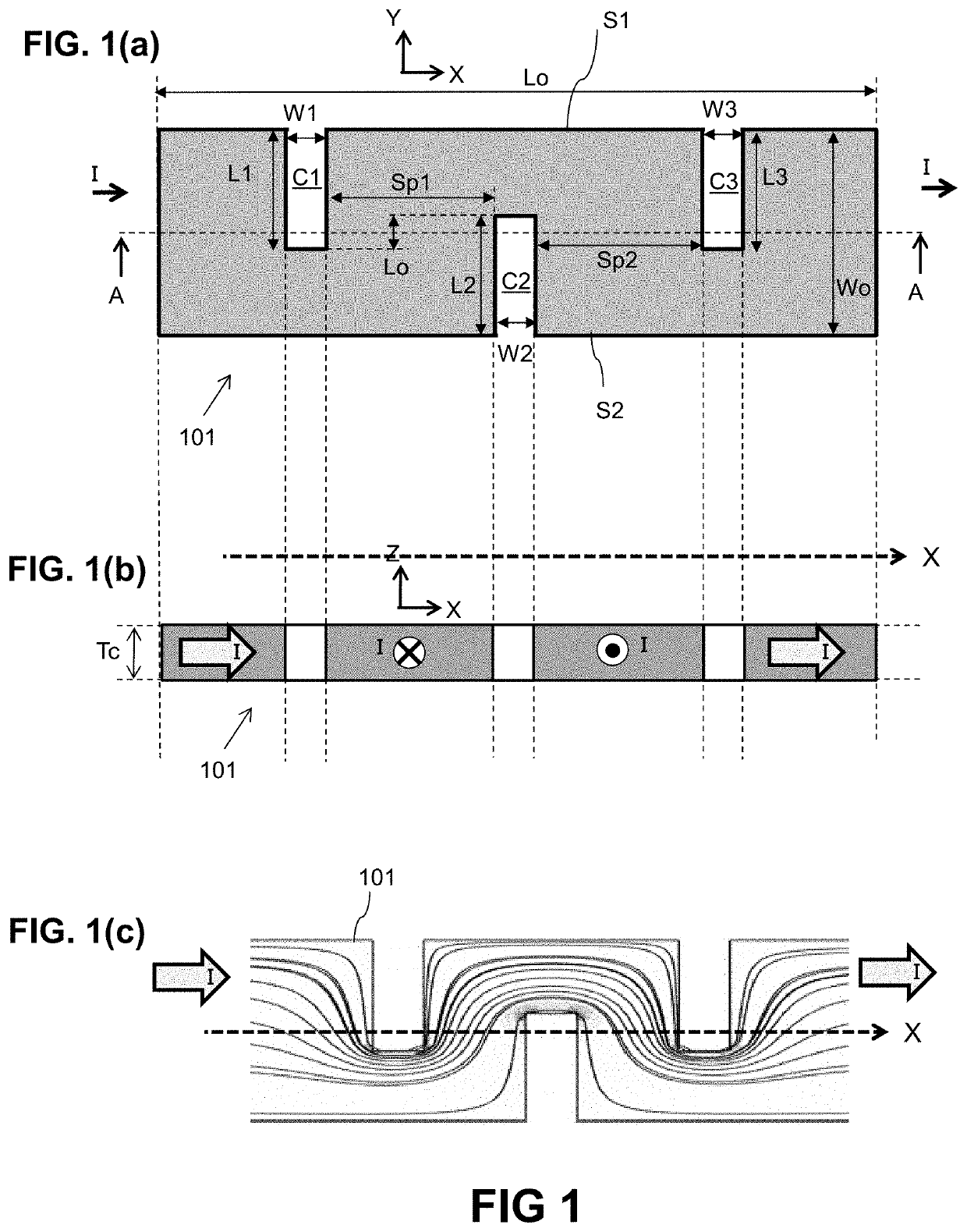 Current sensor and method