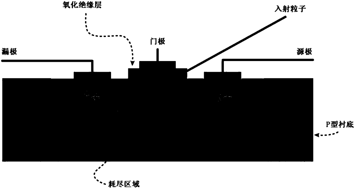 Chip single event effect detection method and device