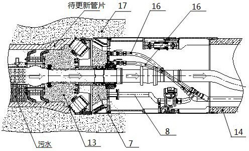 A pipeline renewal boring machine and its construction method