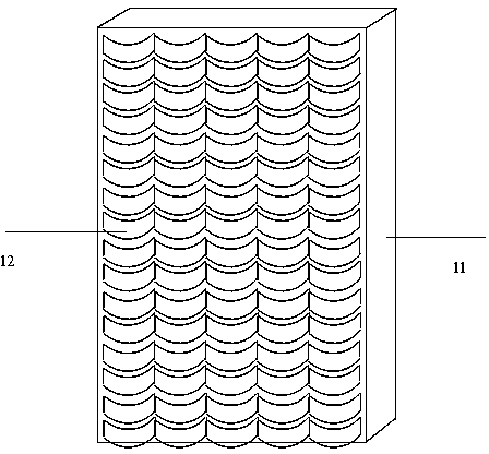 Urban heat island effect relief mirror and production method thereof