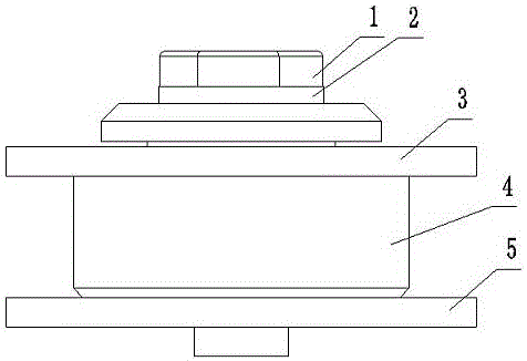 A support structure for a refrigerator compressor