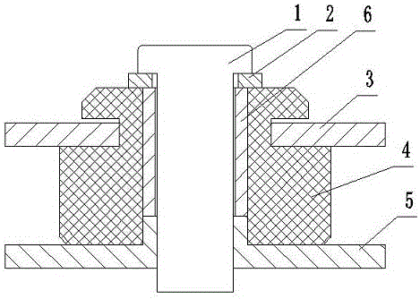 A support structure for a refrigerator compressor