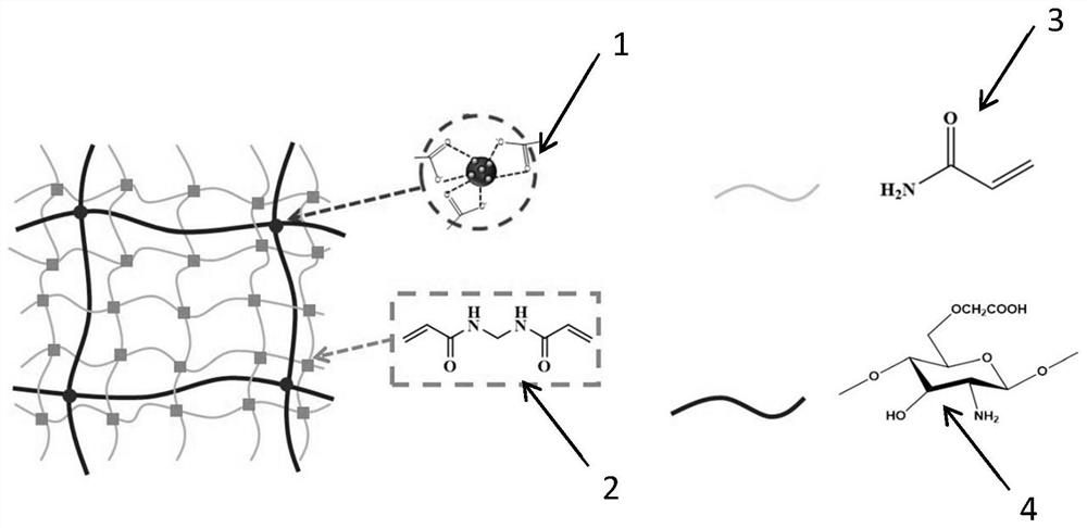 An in situ rapid prototyping magnetic hydrogel for urinary system repair and its preparation method