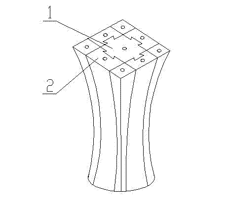 Process and mould device for making small pecan shell artware