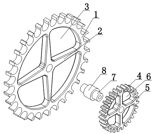 Double-gear driving mechanism