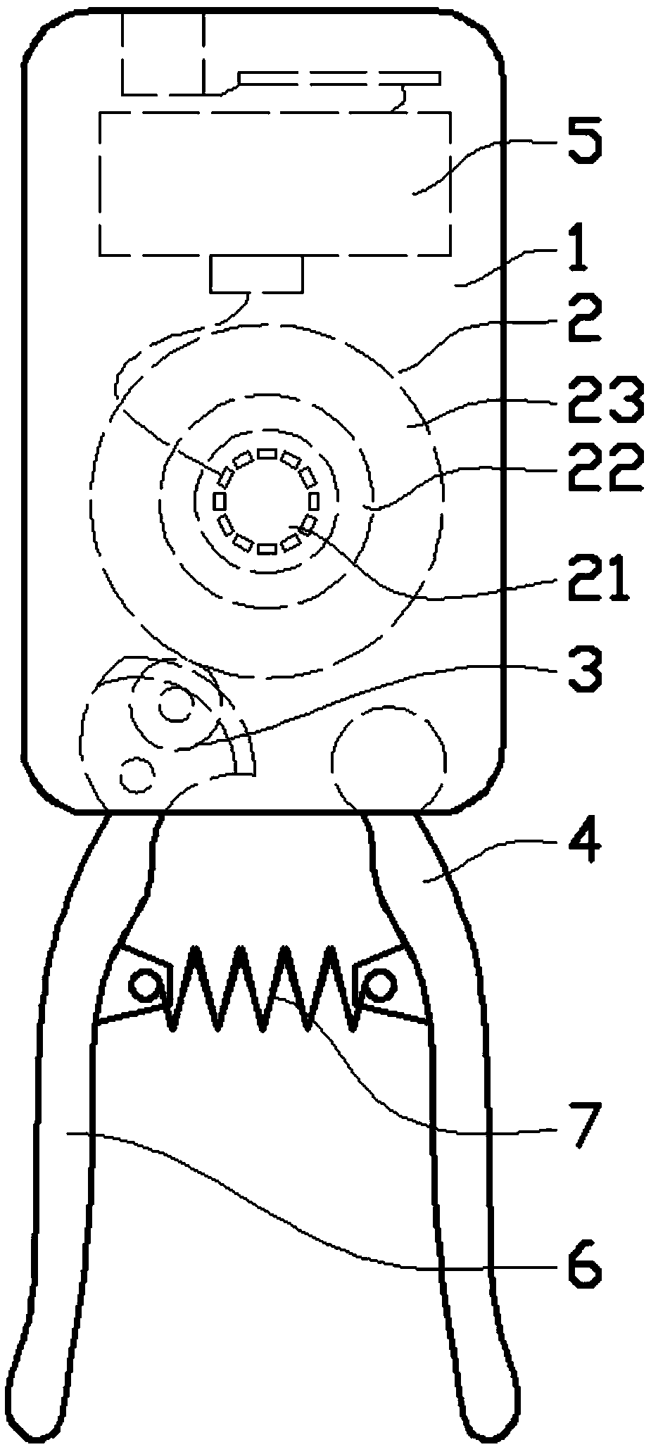 Mobile phone power generator through gripping strength