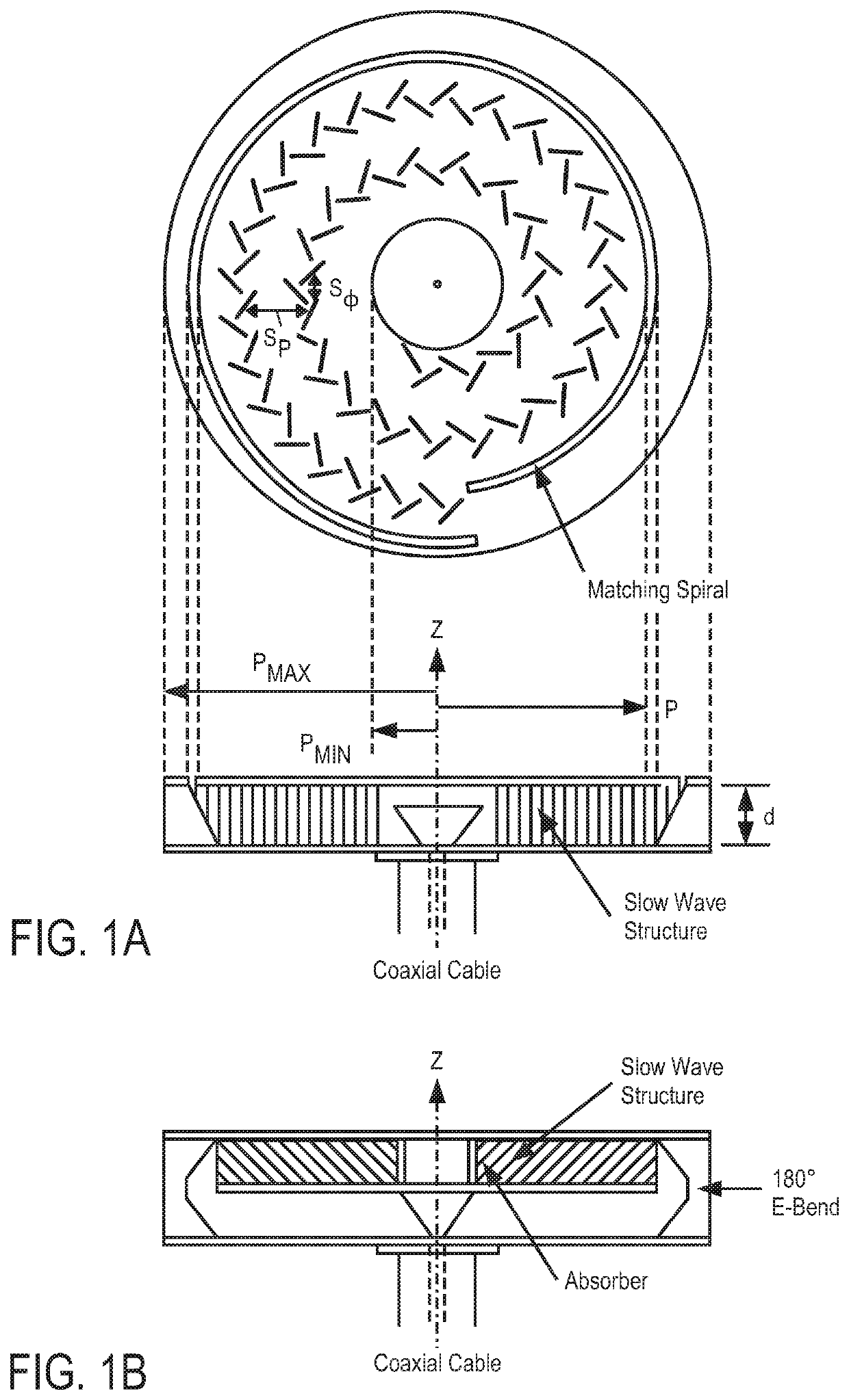 Broadband RF radial waveguide feed with integrated glass transition