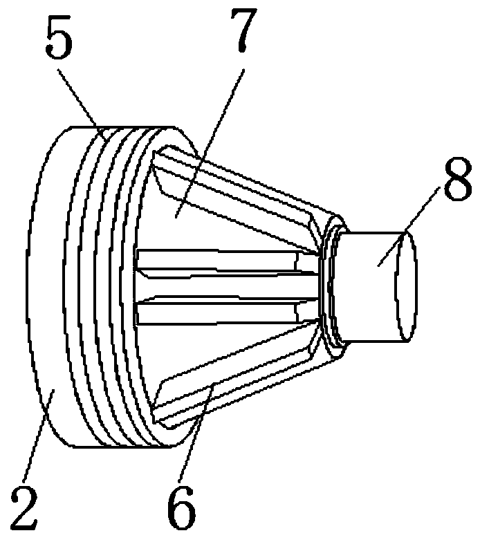 Grille spot lamp with good heat dissipation performance