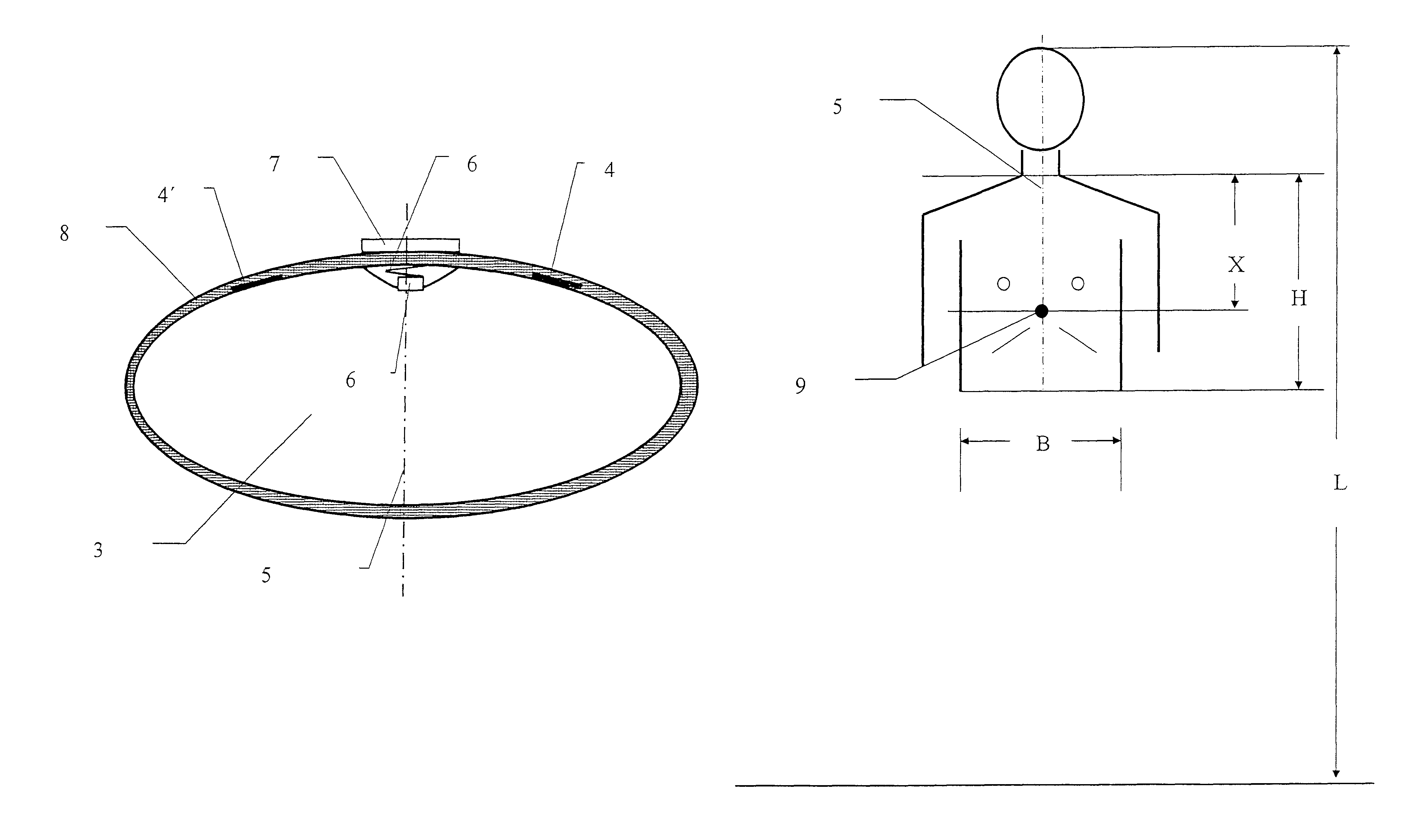 Device for measuring the body core temperature