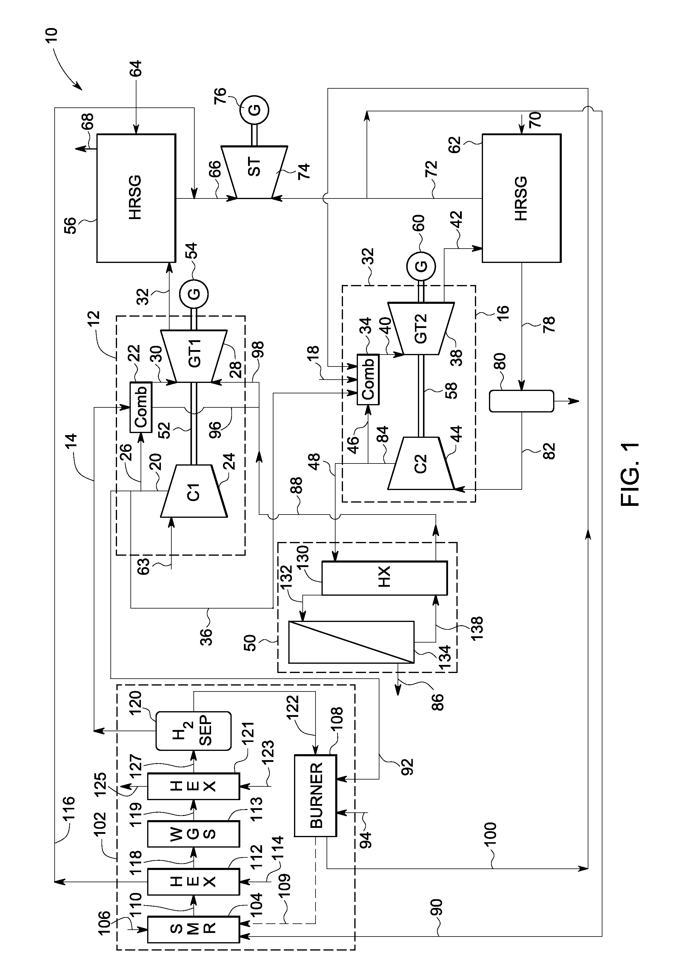 Systems and methods for power generation and hydrogen production with carbon dioxide isolation