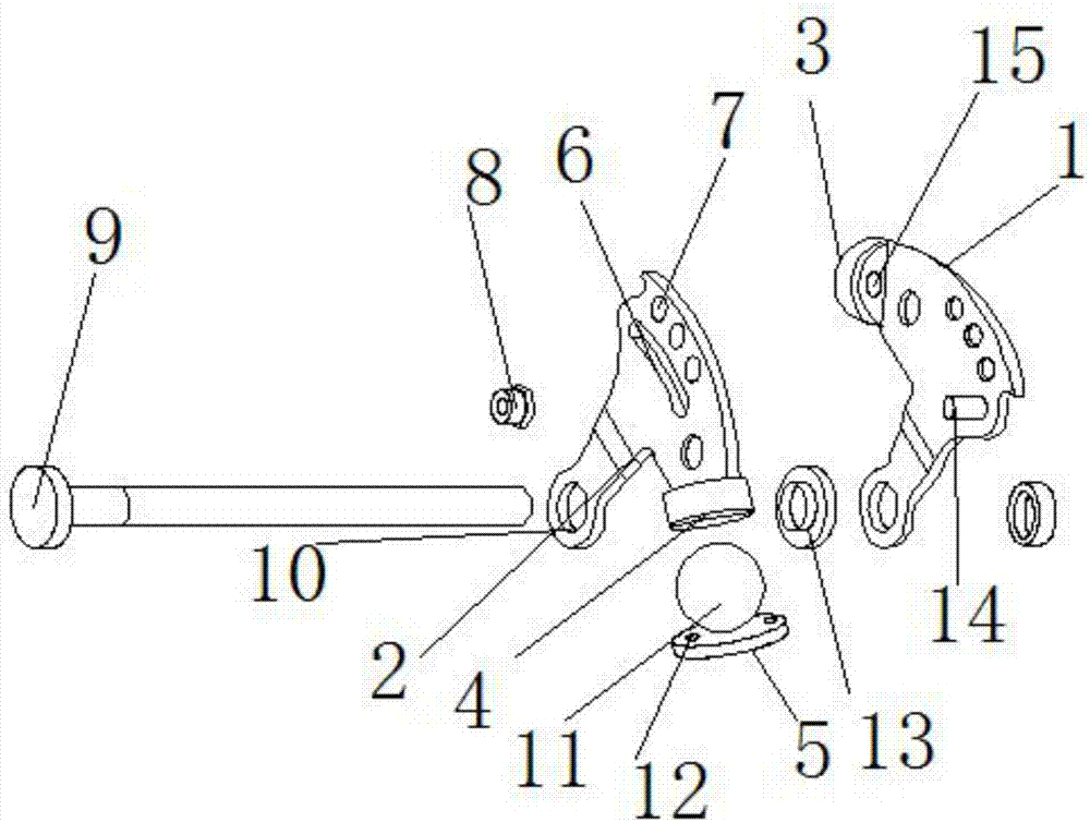 Hinge plug door stop with limiting moving function