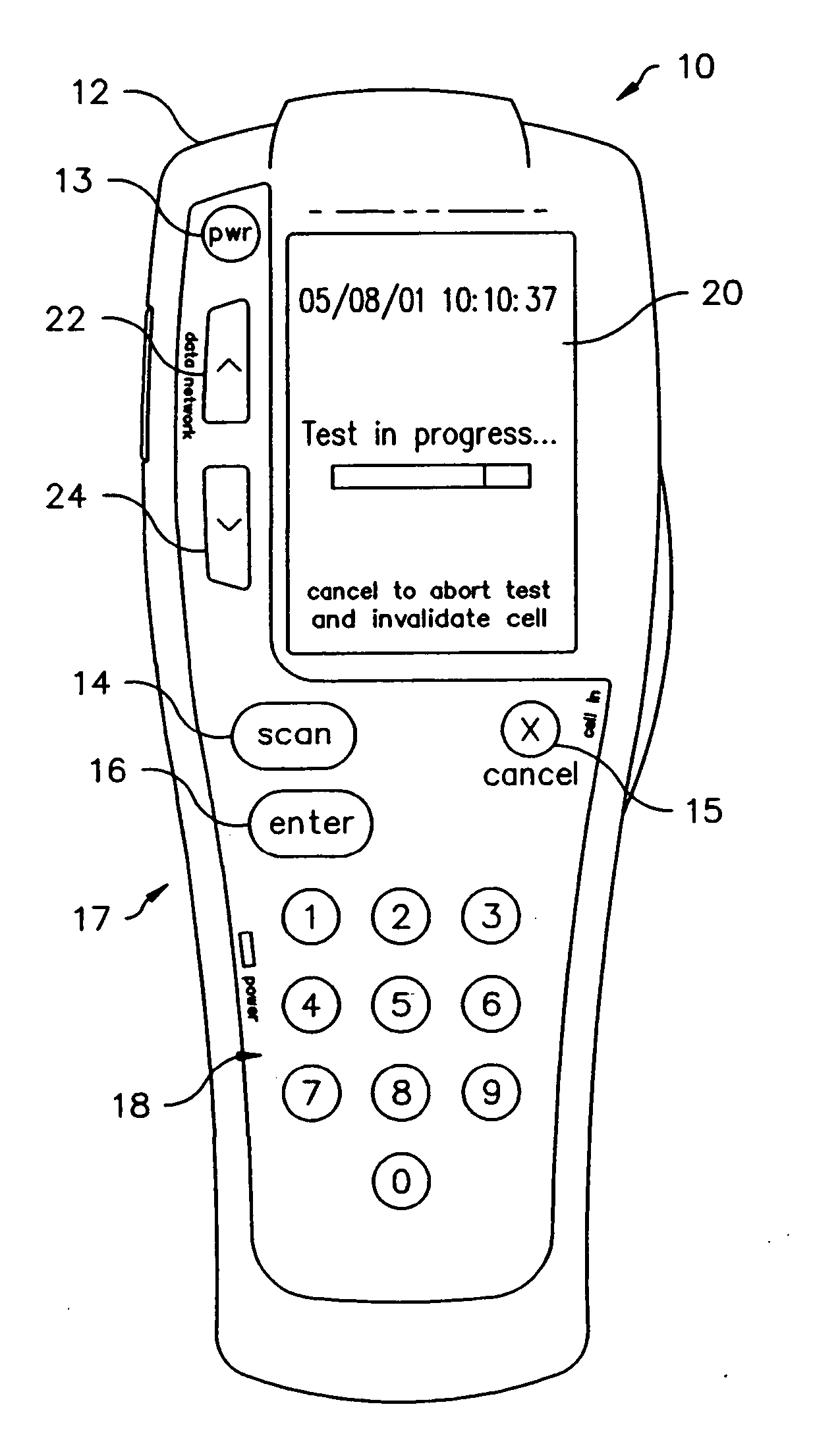 Test cell for use with medical diagnostic instrument