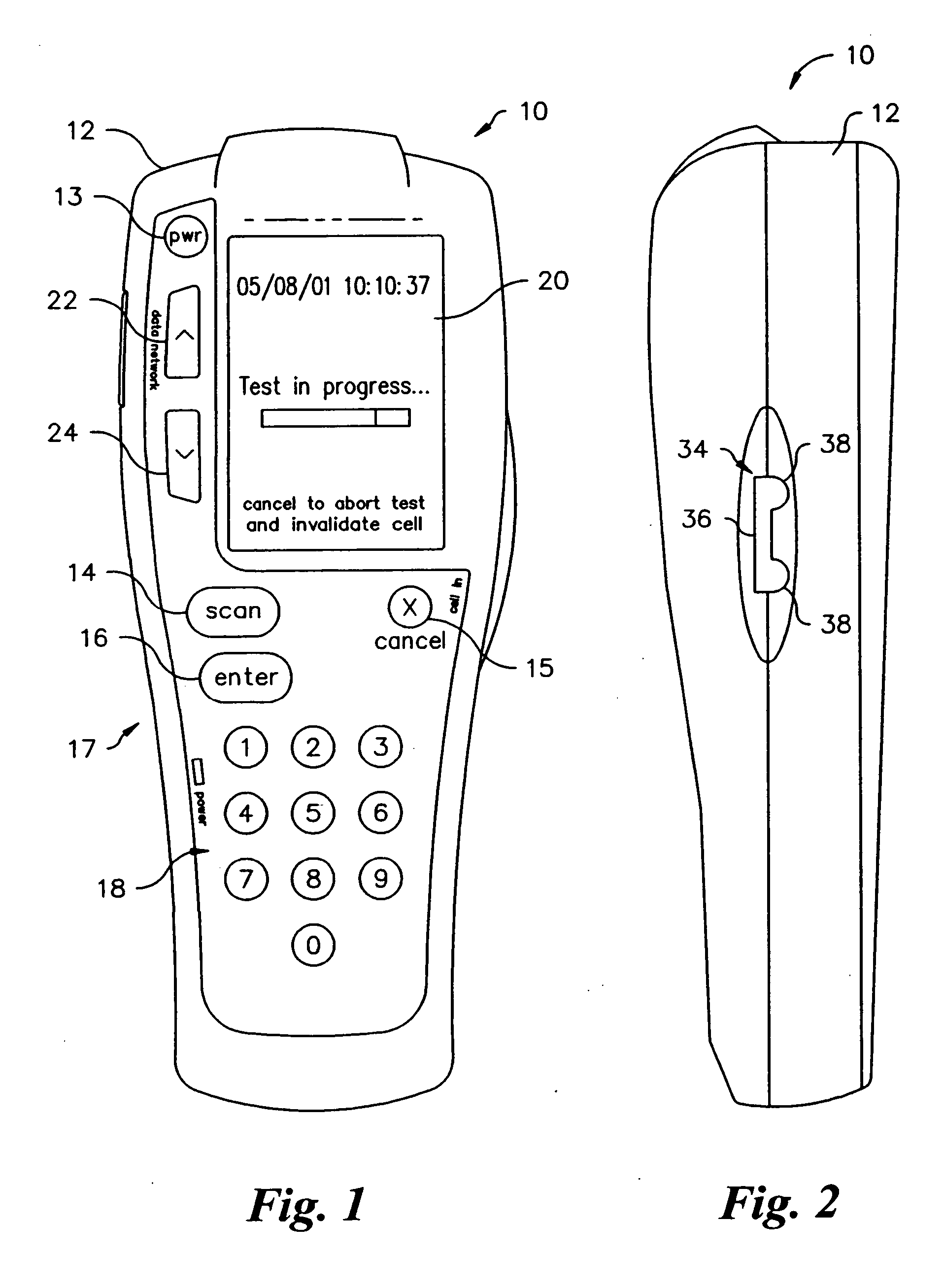 Test cell for use with medical diagnostic instrument