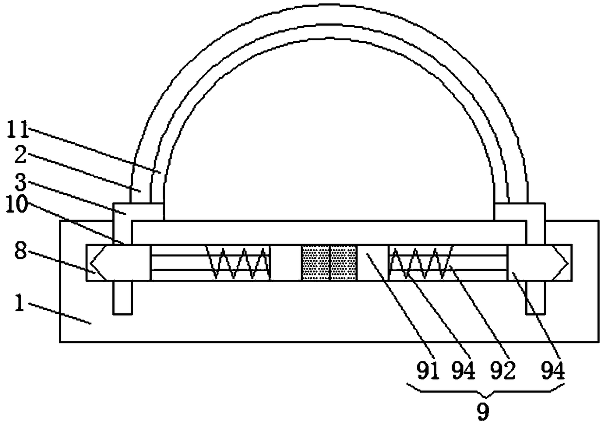 Single-sided pipe clamp
