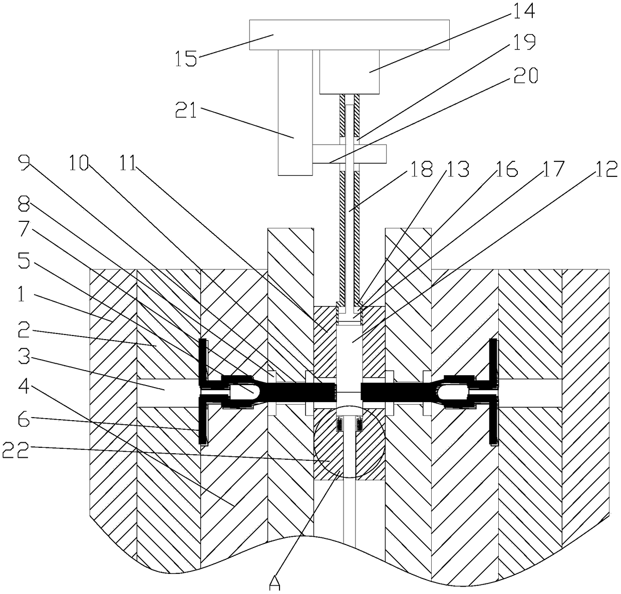 High-efficiency vertical die casting machine