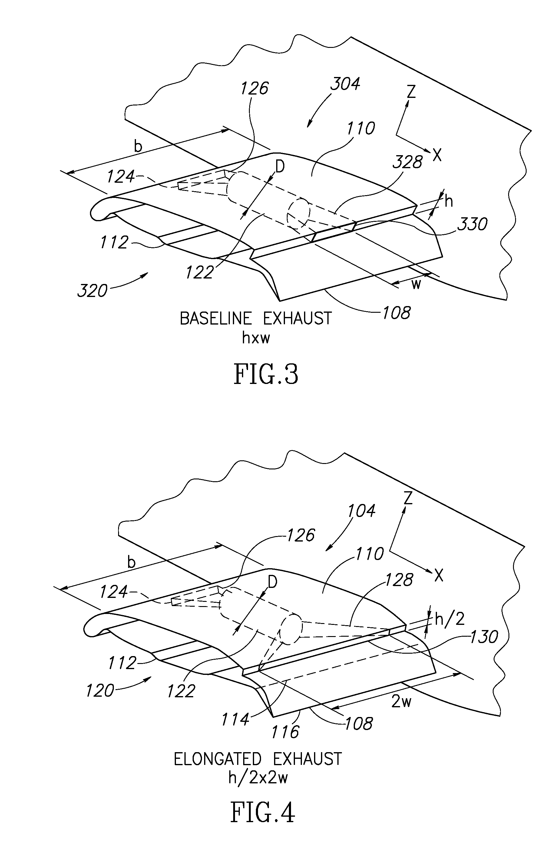 High-performance low-noise aircraft exhaust systems and methods