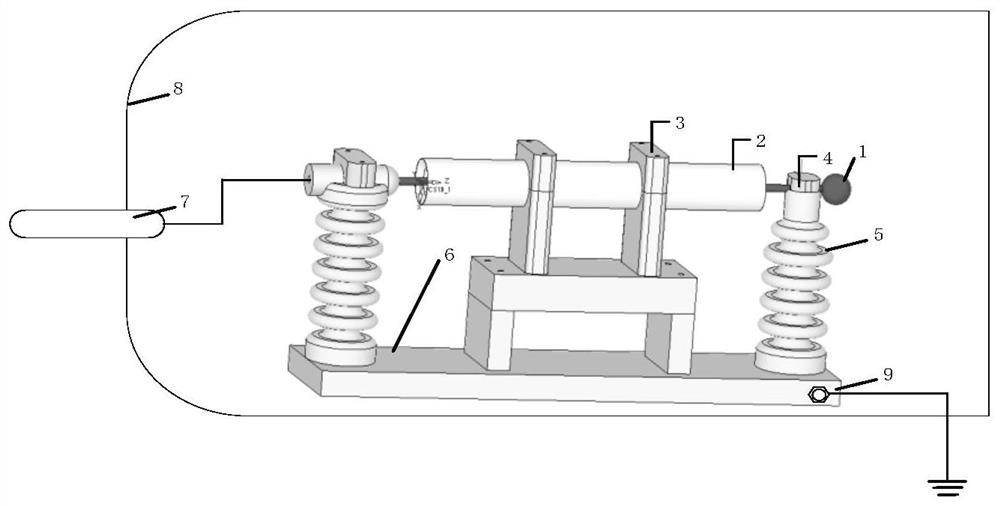 A gas-insulated GIL size effect test electrode device and its production and test methods