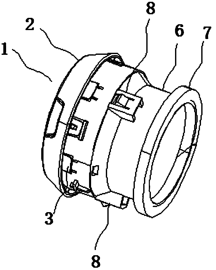 Automobile rotating closed type air outlet