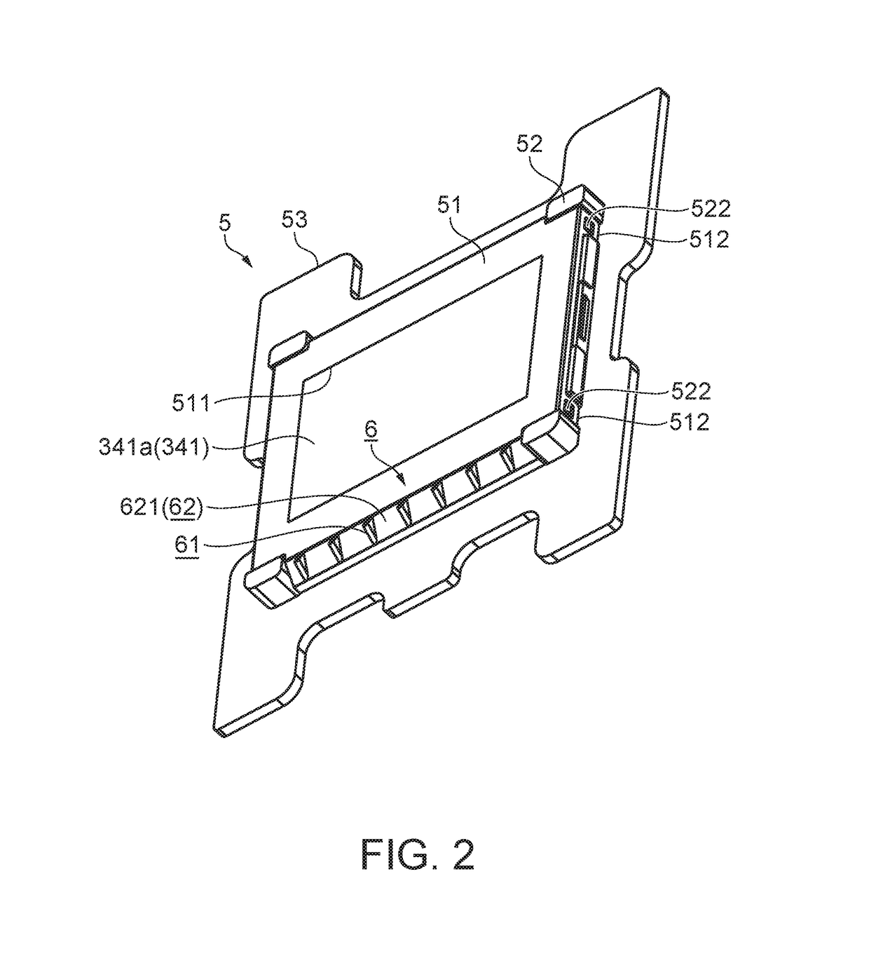 Projector having an electro-optical device encased in a heat dissipating mounting case