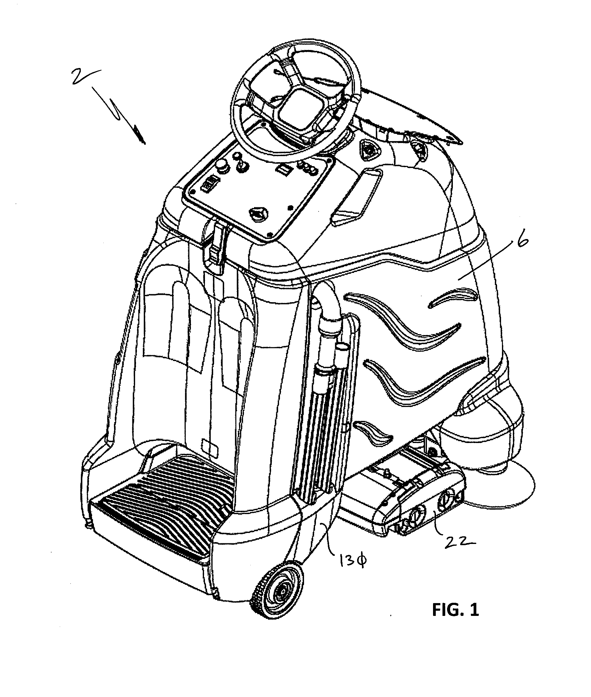 Floor cleaning apparatus employing a combined sweeper and vaccum assembly