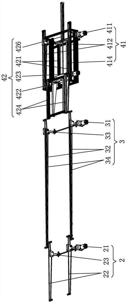 Tobacco outer box conveying device with passing door