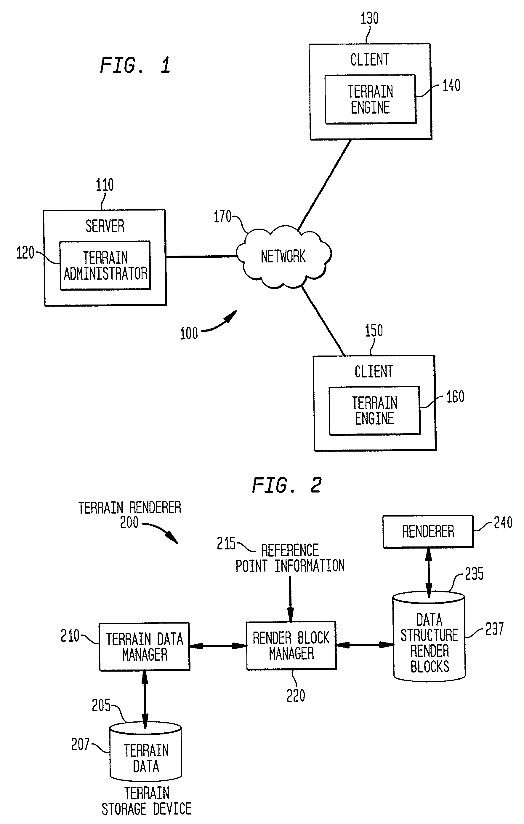 Method, system, and computer program product for managing terrain rendering information