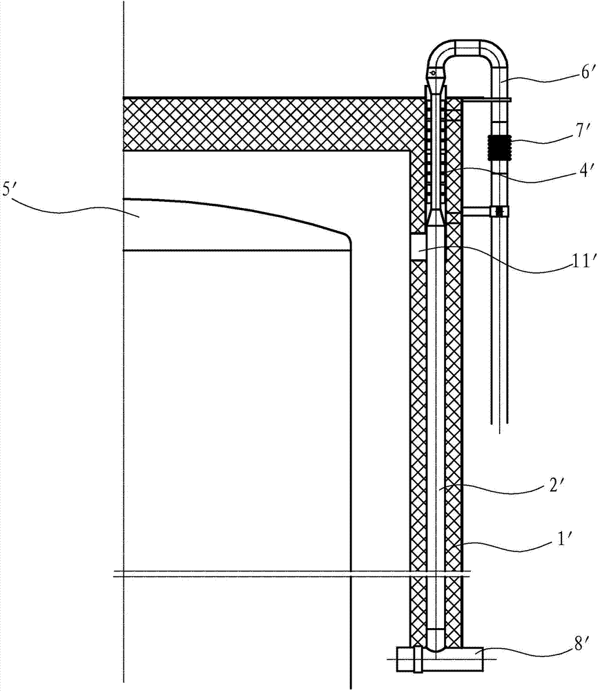 Combustion-supporting air conduit and stainless steel hood-type annealing furnace with same