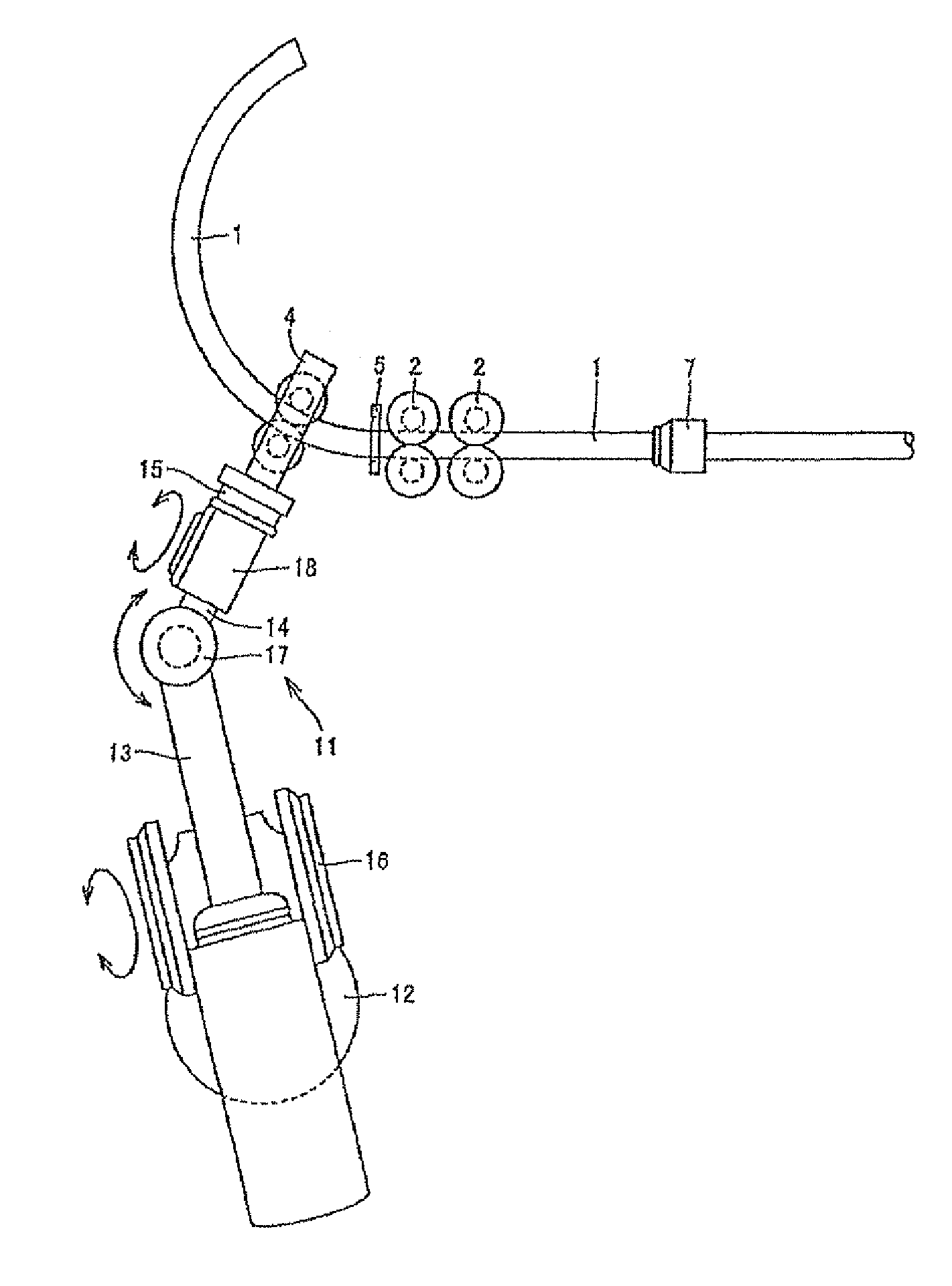Method for three-dimensionally bending workpiece and bent product