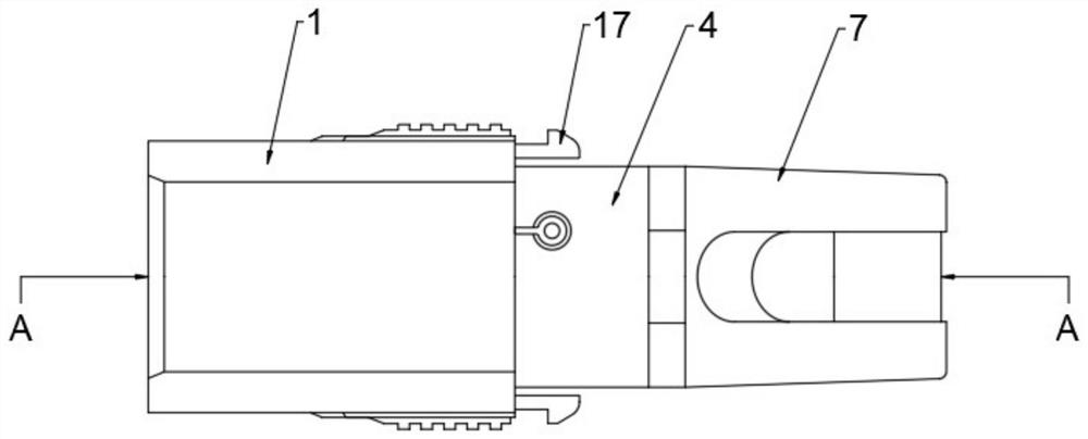 A purely mechanical structure to puncture the dynamic nitrogen cylinder in the electric shock bomb