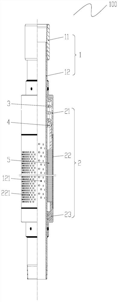 Flushable blockage removing and sand filtering device and blockage removing and sand filtering pipe column